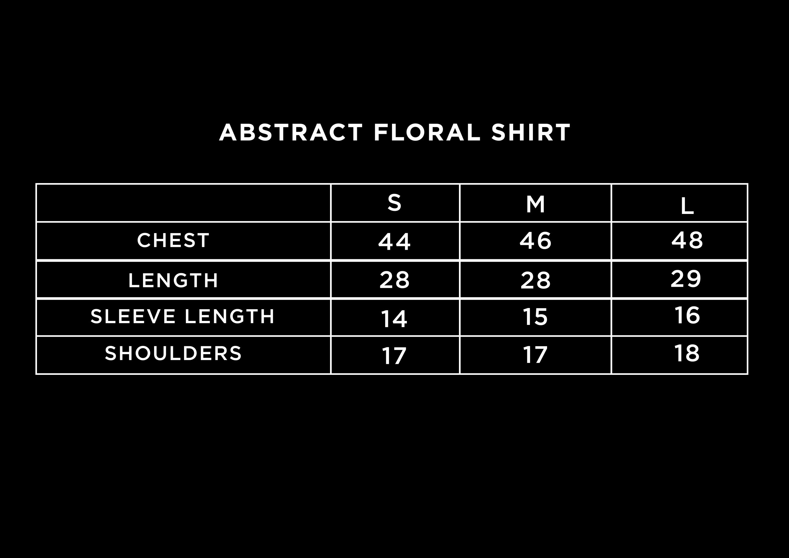 Abstract Floral Print Shirt